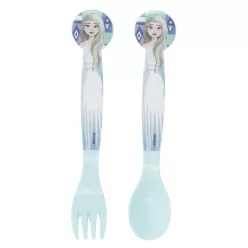   Disney Jégvarázs Ice Magic műanyag evőeszköz készlet - 2 darabos