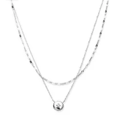 Victoria Ezüst színű köves nyaklánc szett