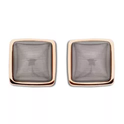 Victoria Rose gold színű barna köves fülbevaló